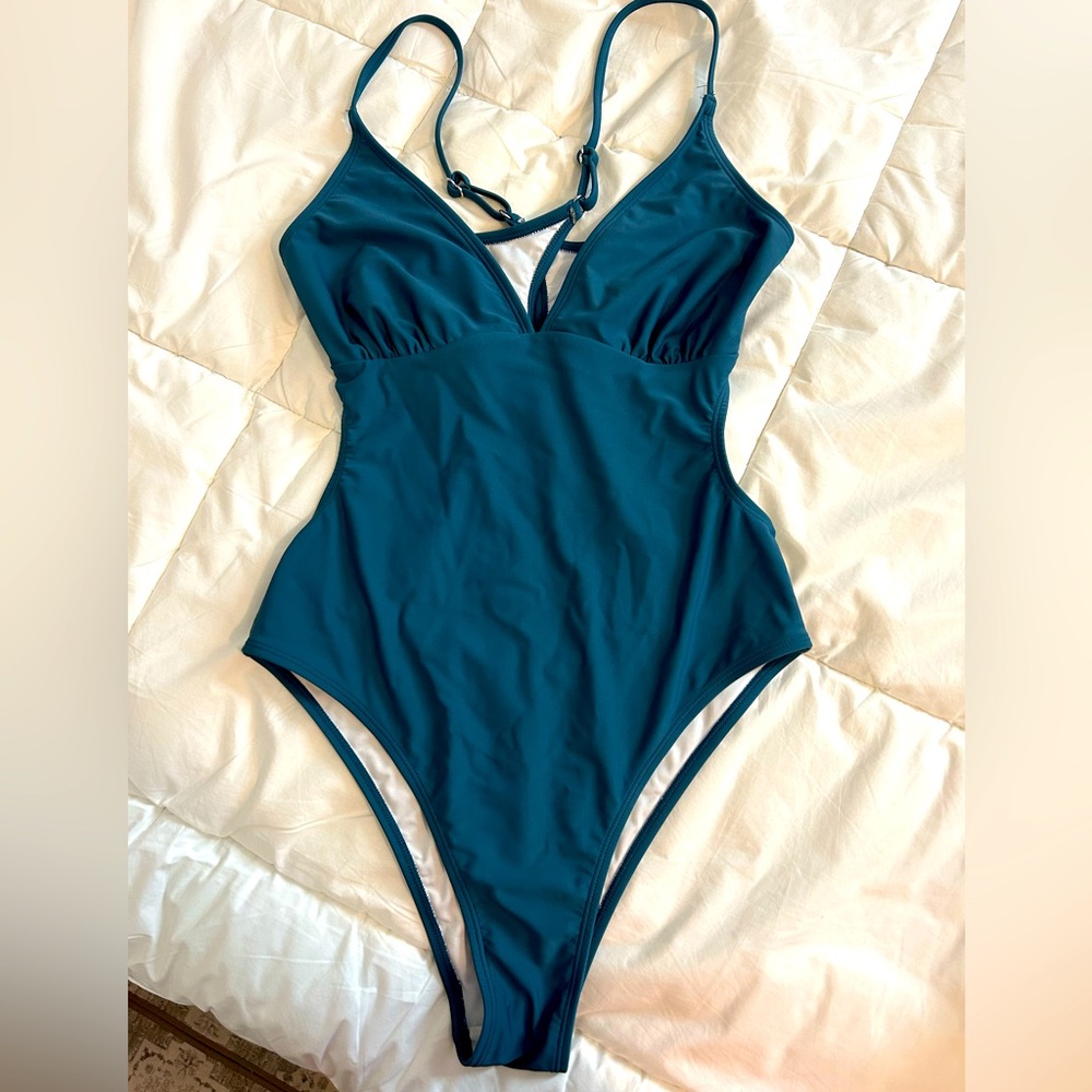 Teal Women's One Piece Swimsuit